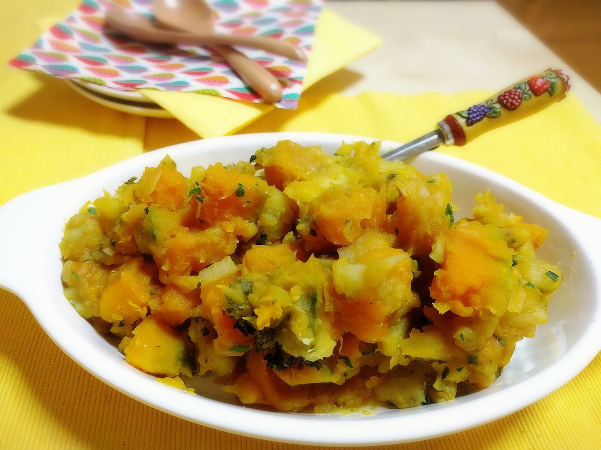 pumpkin and sweet potato