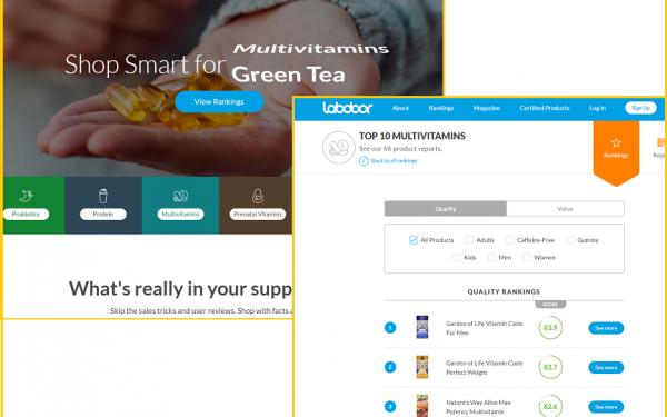 サプリメント選びのお助けサイト「Labdoor」